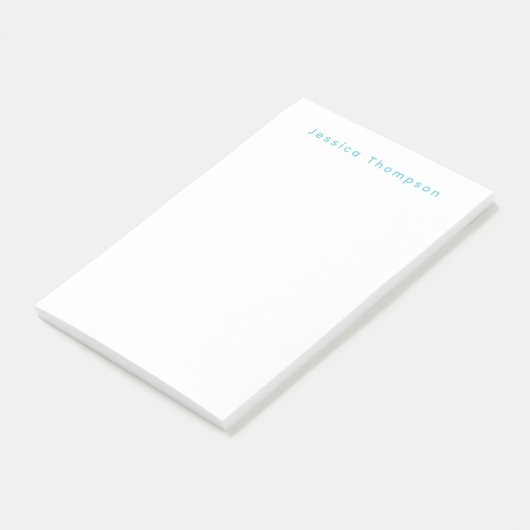 Modern Elegant Plain Simple Professional Name Post-it® Notes (Schuin)