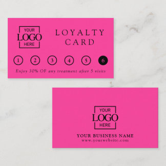 Modern Elegant Professional Business Logo Reward Klantenkaartje
