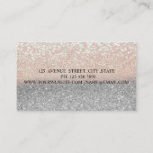 Modern Elegant Professional Glitter, Lijst Visitekaartje (Achterkant)