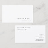 Modern Elegant Professional Minimalist Sleek Visitekaartje (Voorkant / Achterkant)