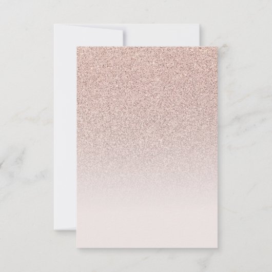 Modern Elegant Roos Gold Save the Date Afstuderen (Achterkant)