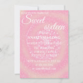 Modern, elegant roze save the date (Voorkant)