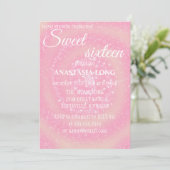 Modern, elegant roze save the date (Staand voorkant)