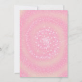 Modern, elegant roze save the date (Achterkant)