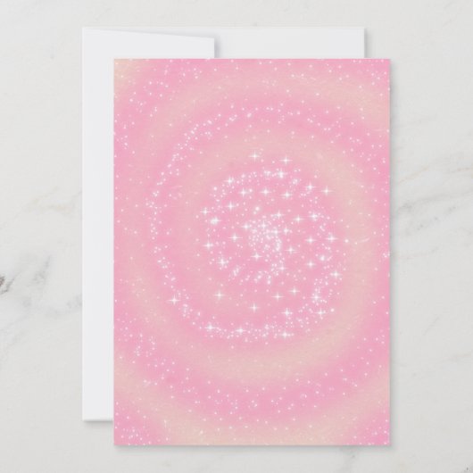 Modern, elegant roze save the date (Achterkant)