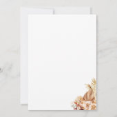 Modern Elegant Rustic met Photo Wedding Kaart (Achterkant)