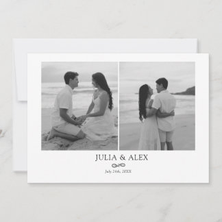 Modern Elegant Save the Date