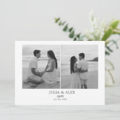 Modern Elegant Save the Date (Staand voorkant)