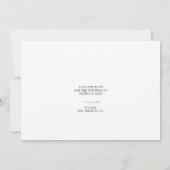 Modern Elegant Save the Date (Achterkant)