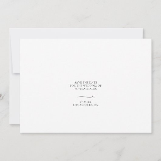 Modern Elegant Save the Date (Dos)