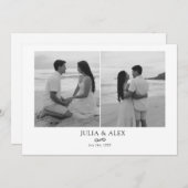 Modern Elegant Save the Date (Voorkant / Achterkant)