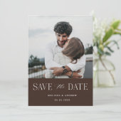 Modern Elegant Save the Date Chocolate (Staand voorkant)