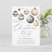 Modern Elegant Scandinavisch Kerstfeest Kaart (Staand voorkant)