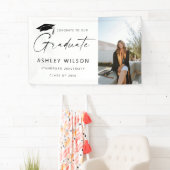 Modern Elegant Script 1 Foto Afstuderen Banner (Insitu)