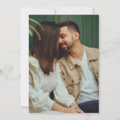 Modern Elegant Script 2 Photo Wedding Kaart (Achterkant)