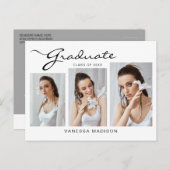 Modern elegant script | 3 Aankondiging van een fot Briefkaart (Voorkant / Achterkant)