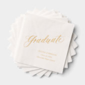Modern Elegant Script Afstuderen eenvoudig Afstude Folie Servetten (Insitu (Gestapeld))