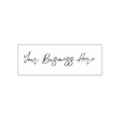 Modern Elegant Script Custom Business Zelfinktende Stempel (Design)