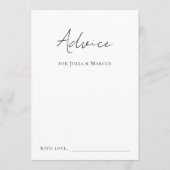 Modern Elegant Script Eenvoudig Minimal Plain Brui Advieskaart (Voorkant)