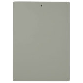 Modern Elegant Script Evergreen Fog Monogram Klembord (Achterkant)