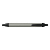Modern Elegant Script Evergreen Fog Monogram Zwarte Inkt Pen (Achterkant)