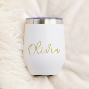 Modern Elegant Script Gepersonaliseerd Bruidsmeisj