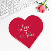 Modern Elegant Script gepersonaliseerd Roos Love N Notitieboek