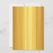 Modern Elegant Script Gold 50th Birthday Kaart (Achterkant)