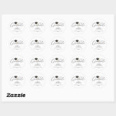 Modern Elegant Script Graduation Ronde Sticker (Vel)