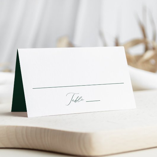 Modern elegant script Green Wedding