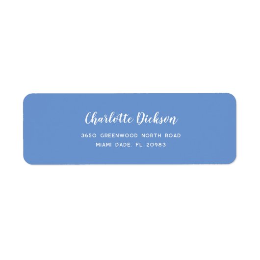 Modern elegant script met de hand geschreven retou etiket (Voorkant)