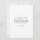 Modern Elegant Script Overlay Photo Afstuderen Bedankkaart (Achterkant)