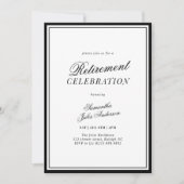 Modern Elegant Script Retirement Celebration Kaart (Voorkant)