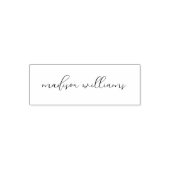 Modern Elegant Script Signature Gepersonaliseerd Zelfinktende Stempel (Design)