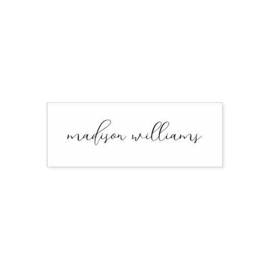 Modern Elegant Script Signature Gepersonaliseerd Zelfinktende Stempel (Design)