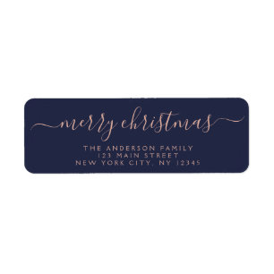 Modern Elegant Script Typografie Merry Kerstry Etiket