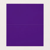 Modern Elegant Script Violet Folded Visitekaartje (Binnenkant ongevouwen)