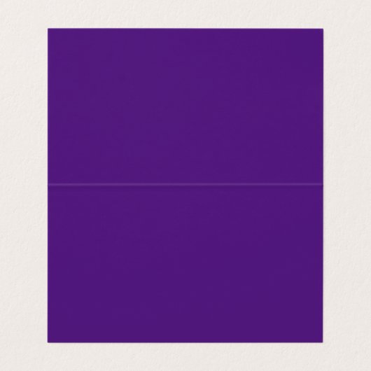 Modern Elegant Script Violet Folded Visitekaartje (Binnenkant ongevouwen)