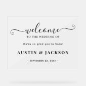 Modern Elegant Script Wedding Welcome  (Recto)