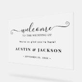Modern Elegant Script Wedding Welcome  (Angle)