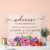 Modern Elegant Script Wedding Welcome  (Mariage)