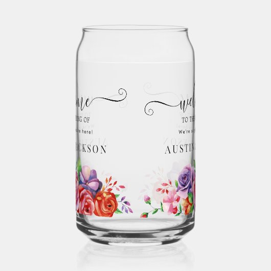 Modern Elegant Script Wedding Welcome (Gauche)