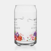 Modern Elegant Script Wedding Welcome Blikvorm Glas (Links)