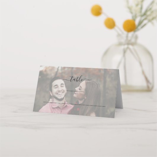 Modern Elegant Simple Photo Wedding Folded (Voorkant)