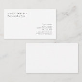 Modern Elegant Simple Template Professional Visitekaartje (Voorkant / Achterkant)