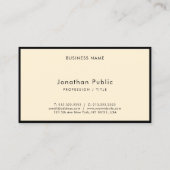 Modern Elegant Simple Typography Script Luxury Visitekaartje (Achterkant)