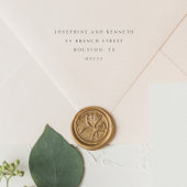 Modern Elegant Simple Wedding Zelfinktende Stempel