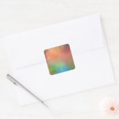 Modern elegant Sjabloon Abstract kunstwerk blanco Vierkante Sticker (Envelop)