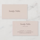 Modern elegant Sjabloon Professional-handscript Visitekaartje (Voorkant / Achterkant)