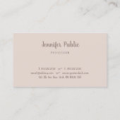 Modern elegant Sjabloon Professional-handscript Visitekaartje (Achterkant)